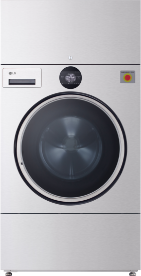 LG ZEUS 25/16 kg Industrial Heat Pump Washer-Dryer and drain valve